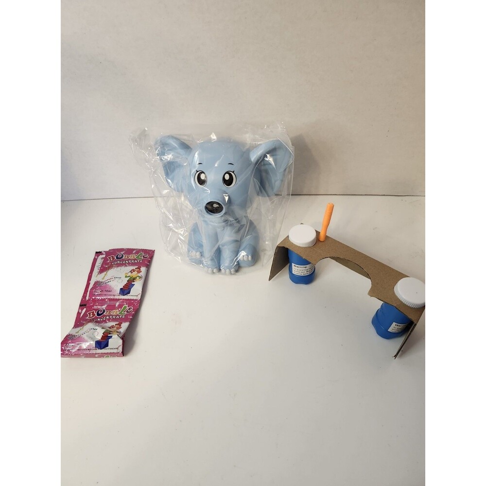Tuko NO.370 Elephant Bubble Machine Toddlers 3-5 3D Bubble Maker,Gray